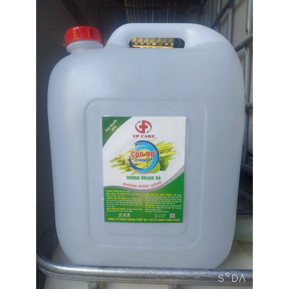 Cồn can 30lit 70 độ 90 độ bình 30l cồn sát khuẩn rửa tay TP Care hương chanh sả- tân bình