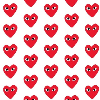 Decal Logo Sticker Patch in áo ủi trực tiếp lên vải hình trái tim con mắt đỏ play heart