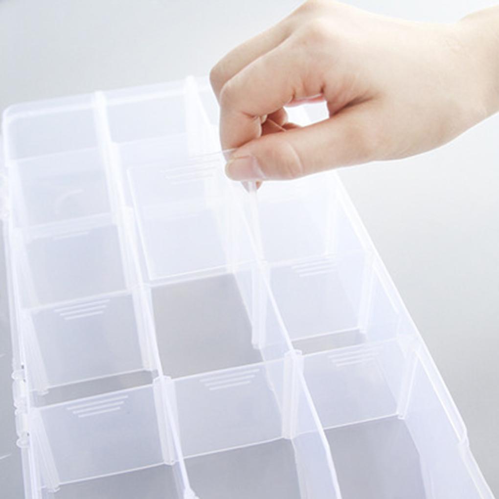 Hộp Trong Suốt 15 / 24 / 36 Ngăn Đựng Băng Keo Tiện Dụng