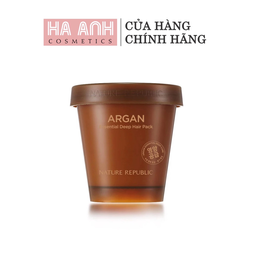 Kem Ủ Tóc Nature Republic Argan Essential Deep Care Hair Pack 200ml