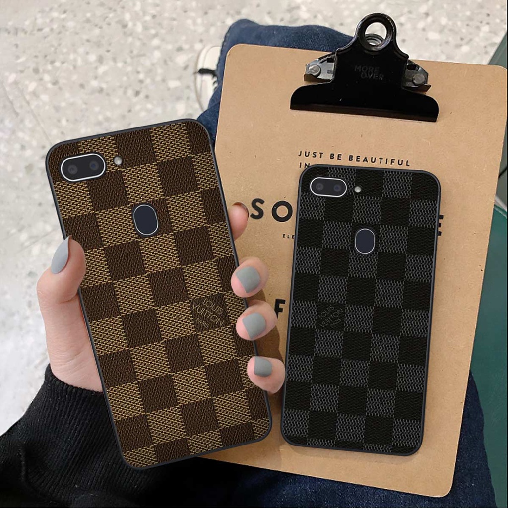 Ốp lưng Realme 1 / 2 hình caro, thời trang hàng hiệu cao cấp, vỏ ốp rẻ đẹp