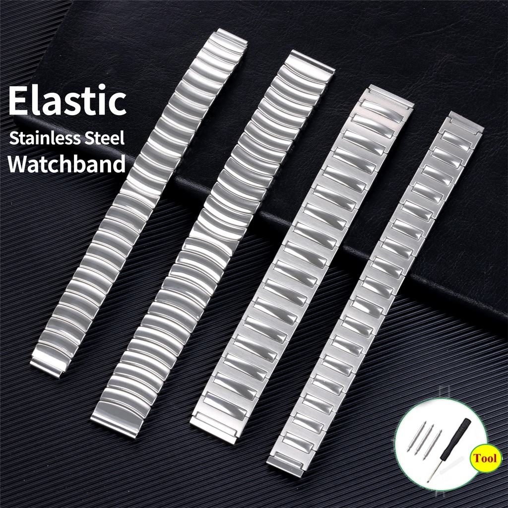 Dây Đồng Hồ Thay Thế Bằng Thép Không Gỉ Trơn Màu Kích Thước 12mm 14mm 18mm