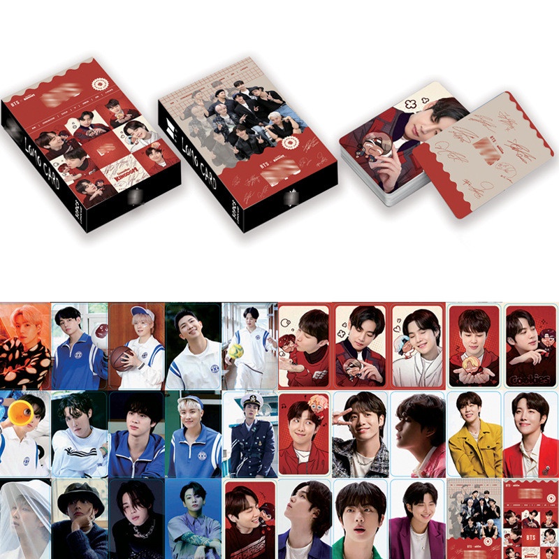 Hộp 30 Ảnh Lomo Card V JUNGKOOK SUGA JIN JIMIN RM J-HOPE Nhóm Nhạc Bts