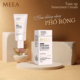 Kem chống nắng meea organic nâng tone spf 50/pa+++50ml