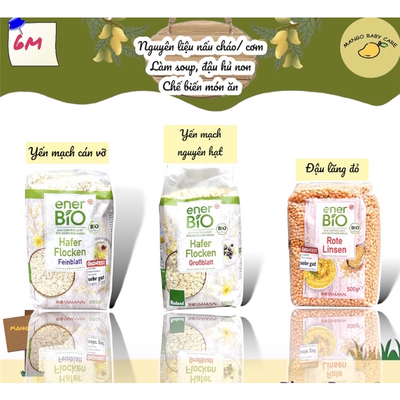Nguyên liệu nấu cháo/ chế biến món ăn cho bé 6m