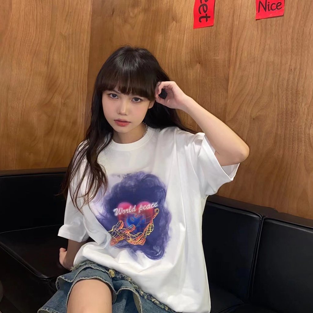 NRVP Áo Thun 100% Cotton Tay NgắN Plus Size 5XL