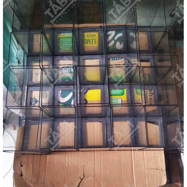 Hồ Cá Vuông Để Bàn HV 18x12x15 - Bể Cá Mini Để Bàn Thủy Tinh