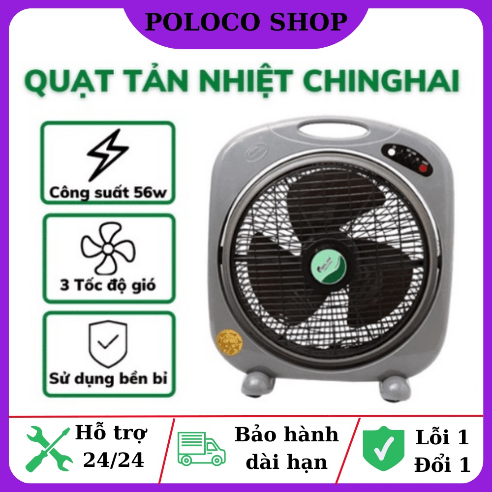 Quạt Tản, Quạt Hộp ChingHai BF1688 Cánh 350mm - Có 4 chế độ - An toàn tuyệt đối - Tản nhiệt mát - Bảo Hành 12 Tháng