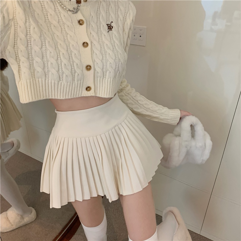 Chân Váy Len Chữ A Màu Sắc Thời Trang Hàn Quốc