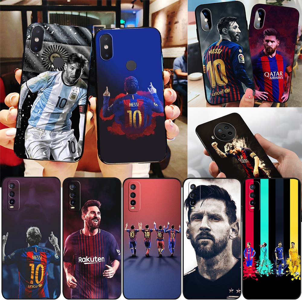 Ốp điện thoại mềm hình TPU Redmi A1 A1 + 11 Prime 5G 12C BY28 Messi Football