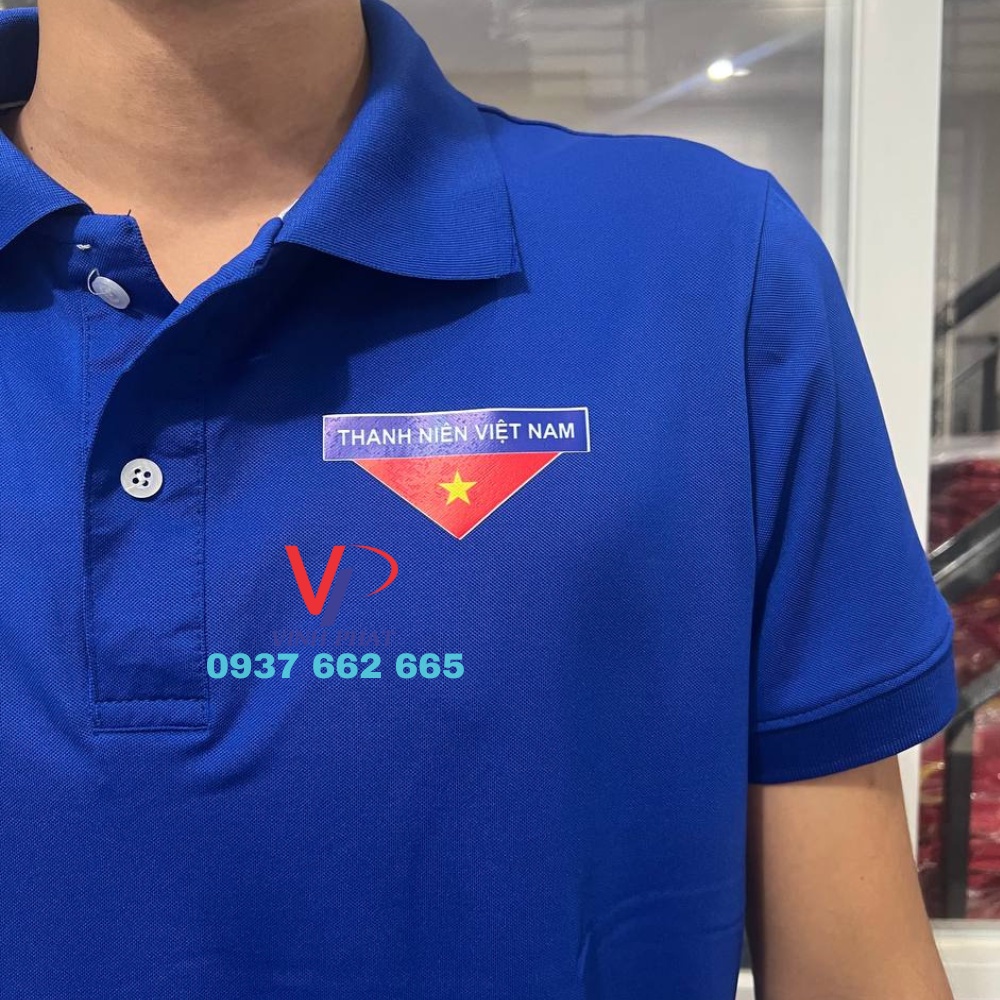 Áo Thun Đoàn Thanh Niên Logo In Đẹp Không Tróc - Vải Cá Sấu Cao Cấp Co Giãn 4 Chiều (Hình thật)