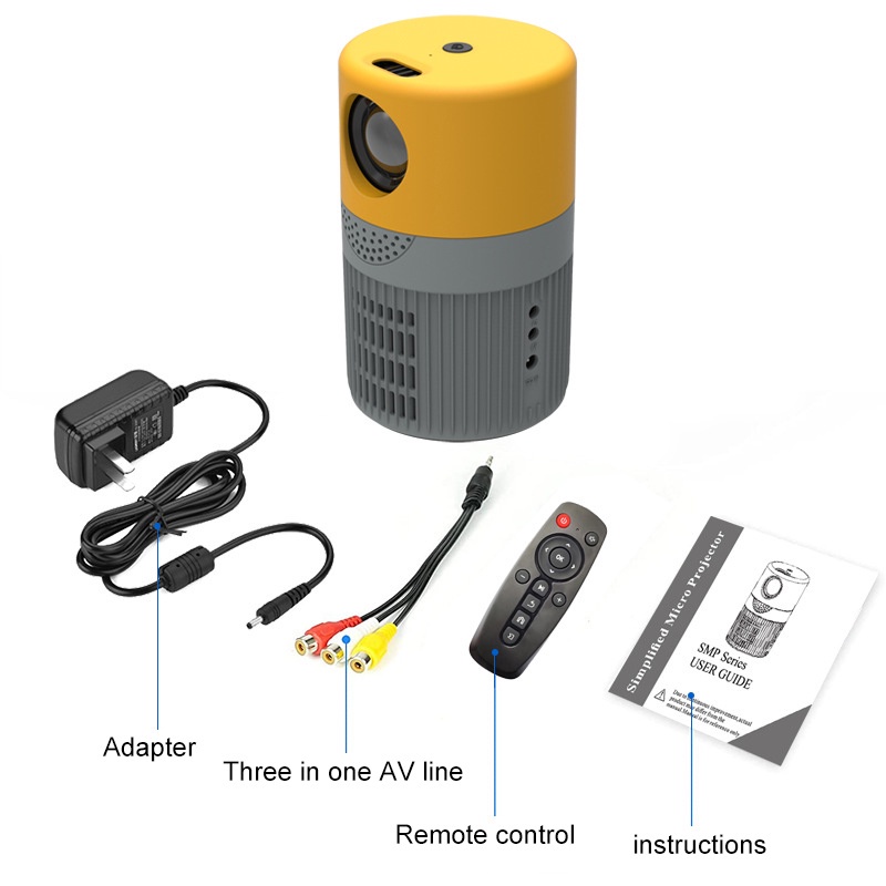 Máy ChiếU Mini YT400 HD 1080P LED HDMI Cho ĐiệN ThoạI / Laptop