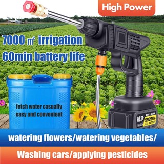 Máy rửa xe dùng pin mini 21V ,Máy xịt rửa tăng áp,máy xịt rửa xe cao áp dùng pin áp lực cao dùng cho ô tô xe máy xa đ
