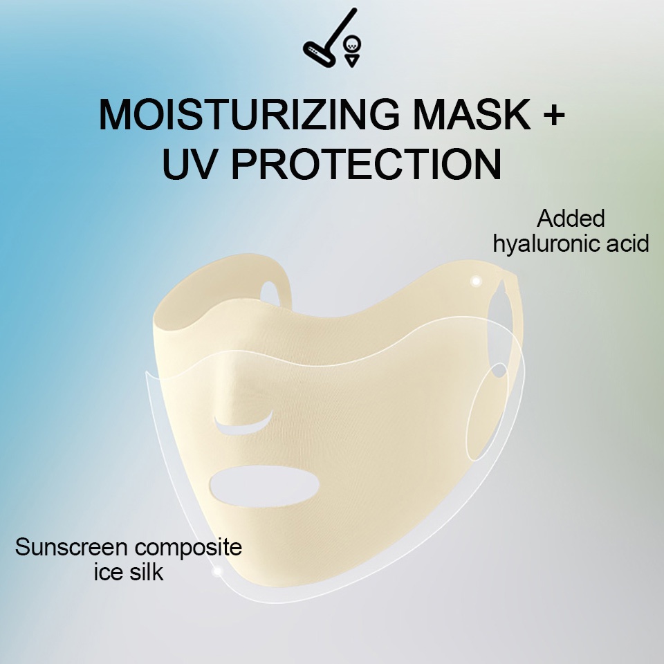 Khẩu Trang Thể Thao Che Tai Chống Tia UV Dưỡng Ẩm Thoáng Khí