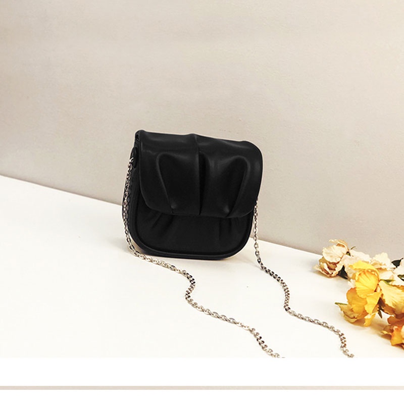 Túi đeo chéo mini CHERLKOLRS xếp nếp thời trang xu hướng mới