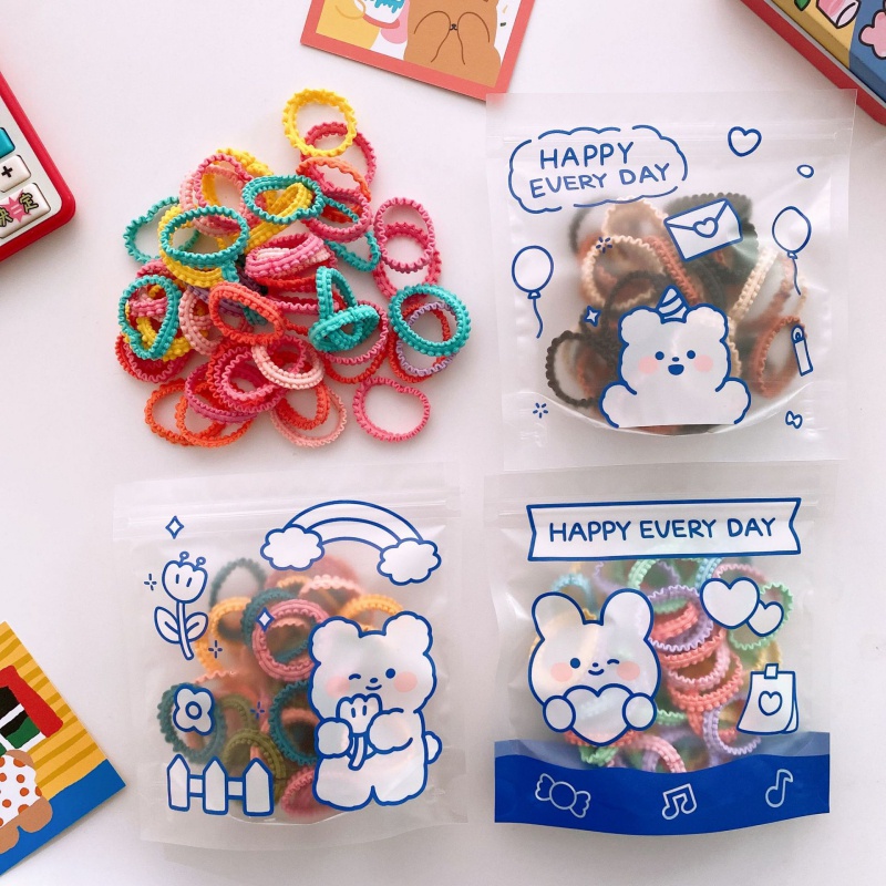 Khung Treo Đồ Dùng Em Bé Tiện Dụng Chất Lượng Cao❤Set 50 Dây Cột Tóc Co Giãn Màu Kẹo Ngọt Phong Cách Phương Tây Dễ Thương Cho Bé Gái