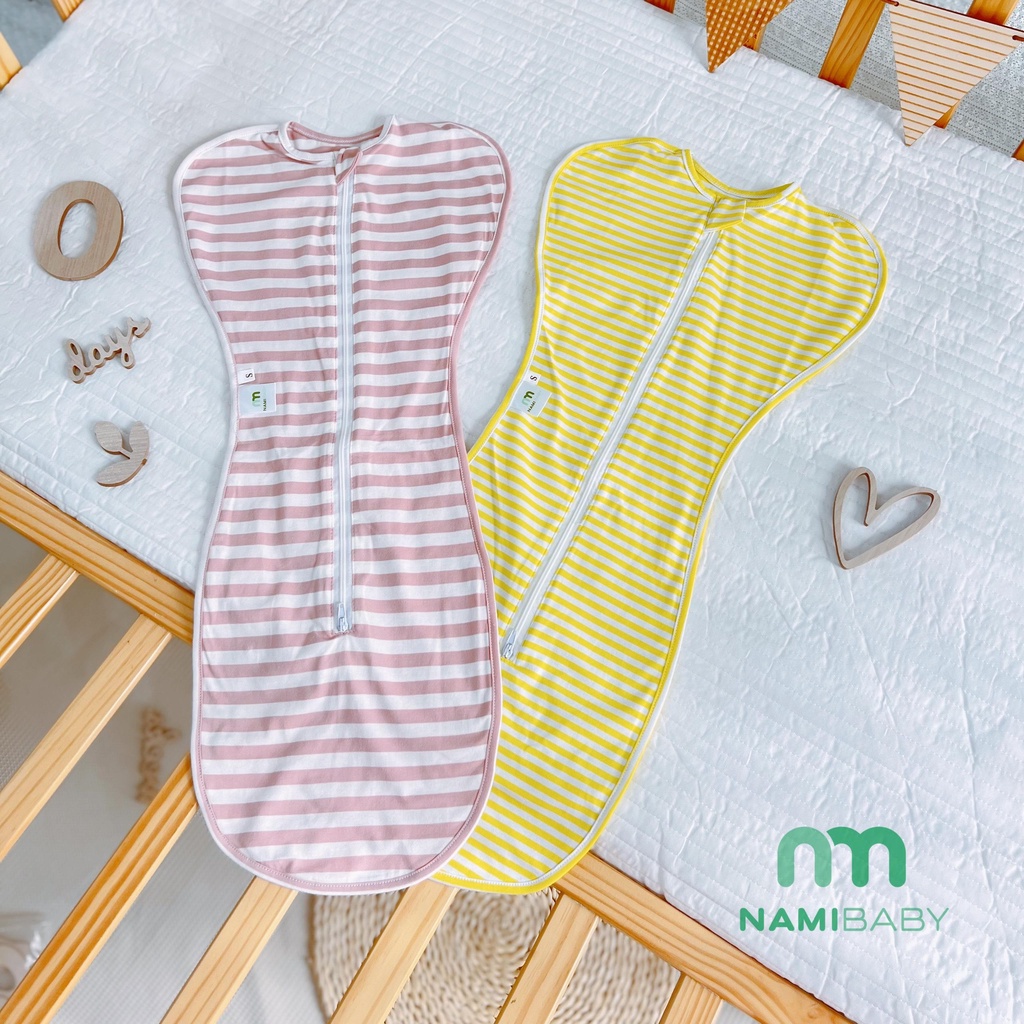 NHỘNG CHŨN NAMIBABY CHO BÉ NGỦ NGON, KHĂN QUẤN BÉ SƠ SINH CAO CẤP, CO GIÃN TỐT