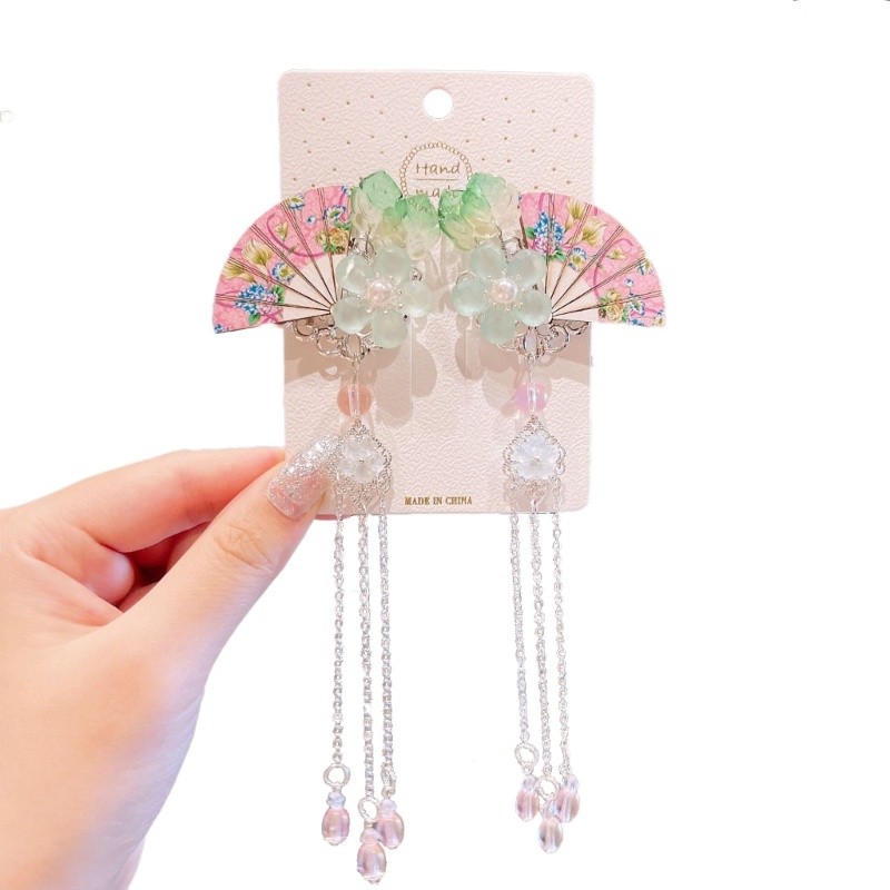 Kẹp Tóc Tua Rua Phong Cách Trung Hoa Dành Cho Bé Gái