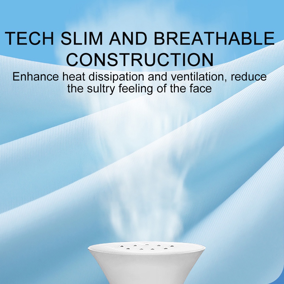 Mũ Trùm Đầu Kiêm Khẩu Trang Chống Nắng Bằng Lụa Lạnh Thoáng Khí Chống Tia UV Có Vành Che Mặt