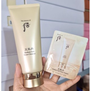 10 Gói Sữa rửa mặt tái sinh da Whoo Radiant Soft Foam Cleanser 2ml
