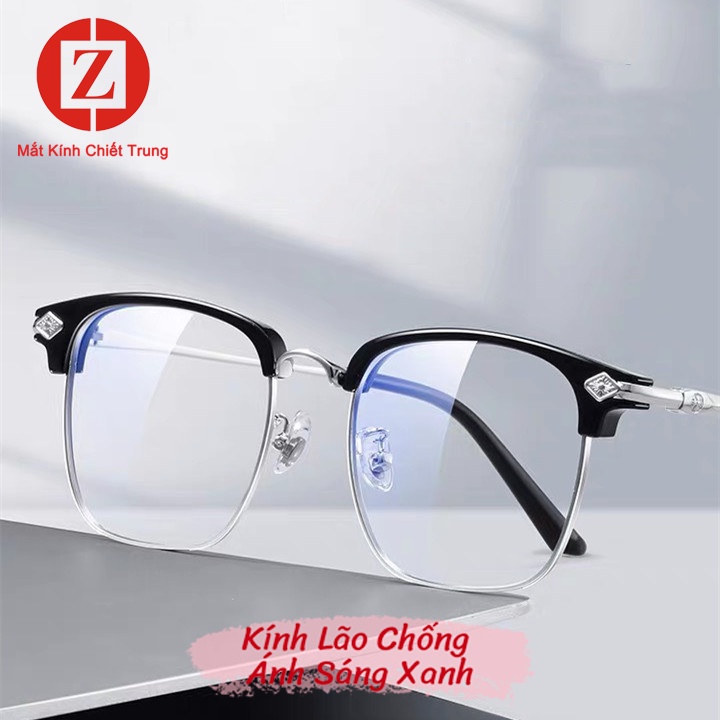 Kính lão đọc sách form quốc dân đủ đủ độ viễn thị từ +1.00- +4.00 mã H9010L