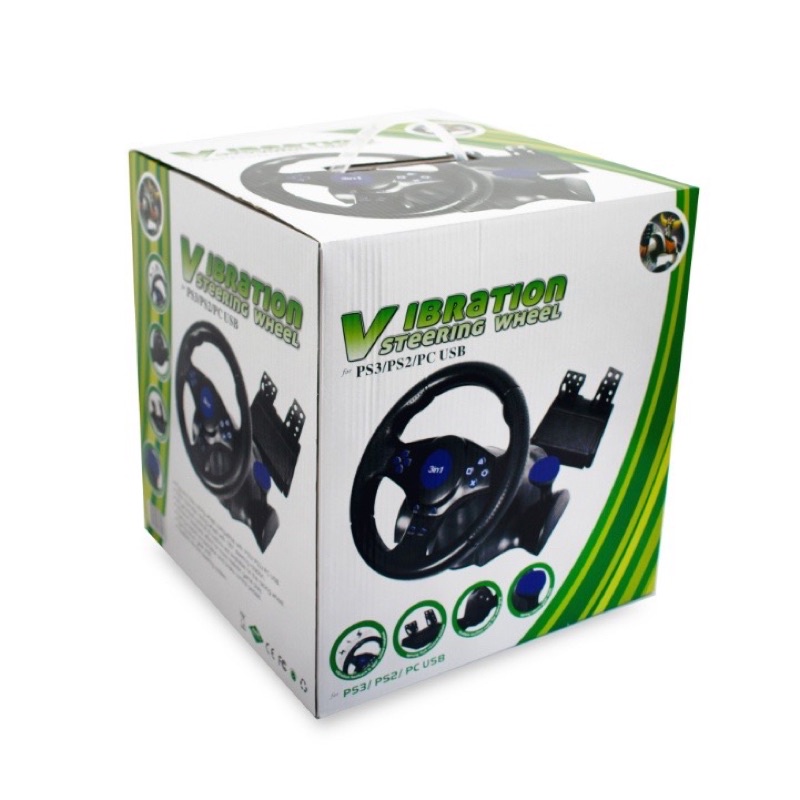 Vô Lăng Chơi Game 3 In1 Blue Tương Thích XBOX360/PS3/PS2/PC | GEARBROS
