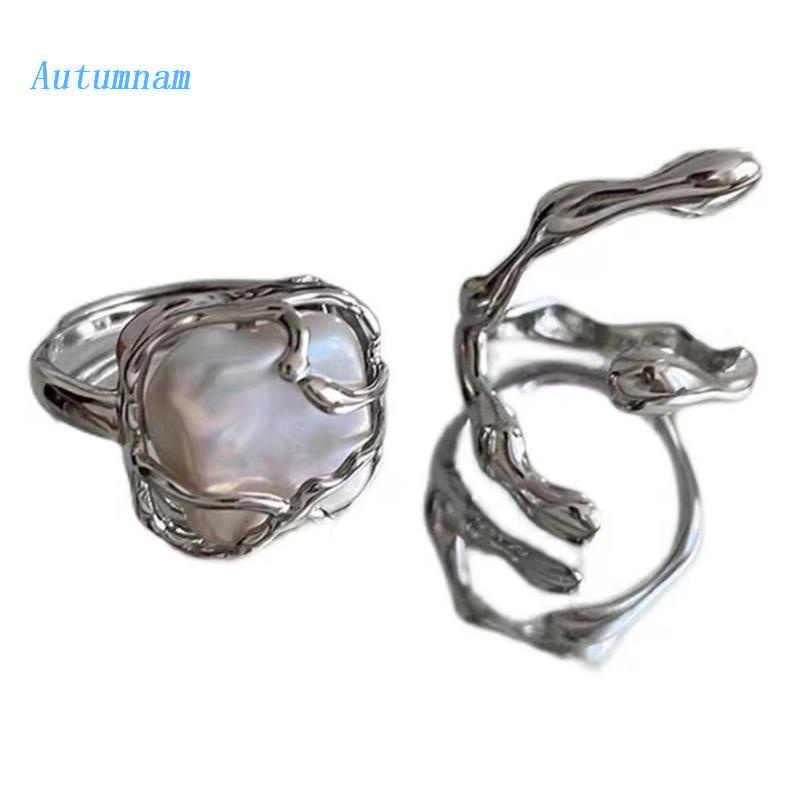 Bộ 2 Nhẫn Thời Trang Phong Cách Punk Cá Tính