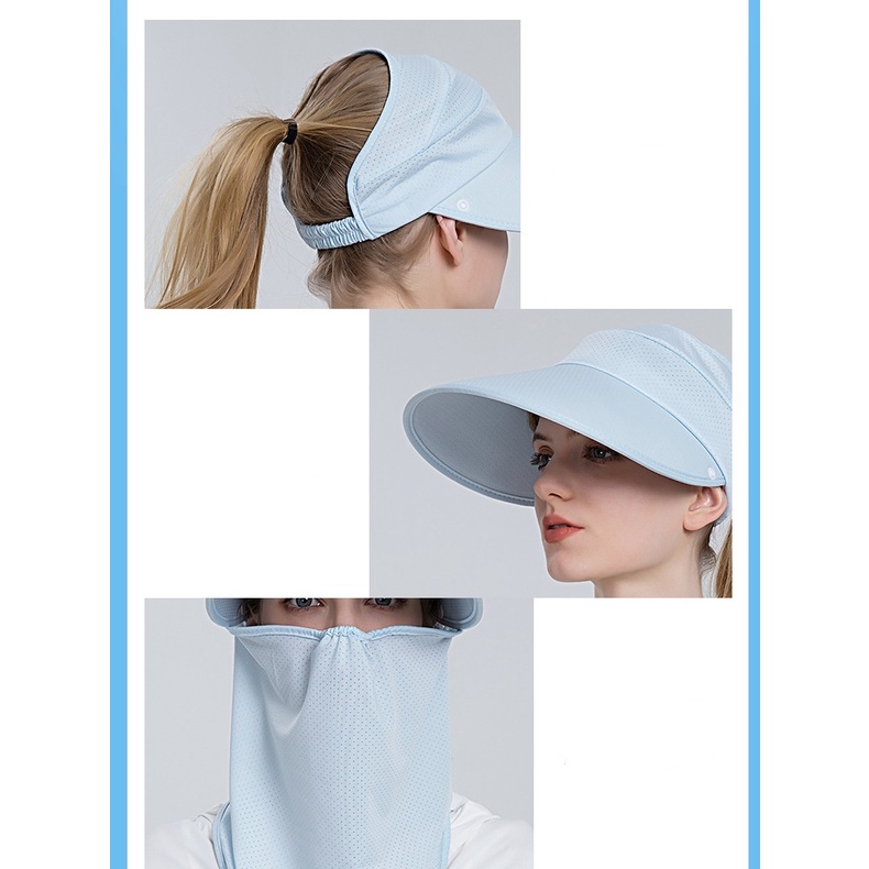 Khẩu Trang Che Mặt Chống Nắng Cho Nữ Khi Lái Xe/Chơi Thể Thao Ngoài Trời