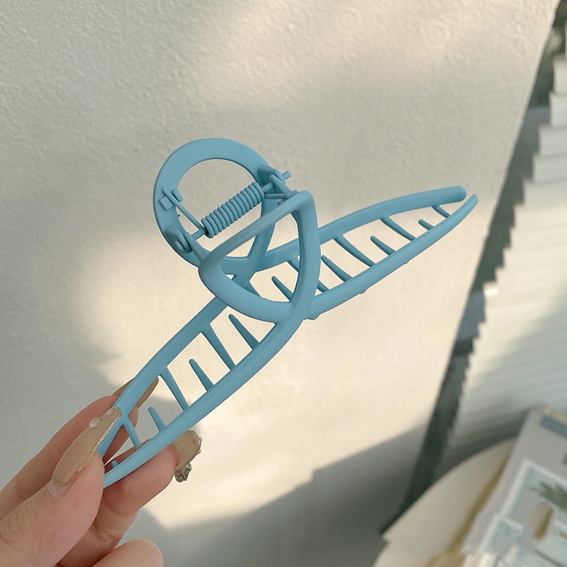 1 Kẹp Tóc Kim Loại Màu Kẹo Họa Tiết Hình Học Thời Trang