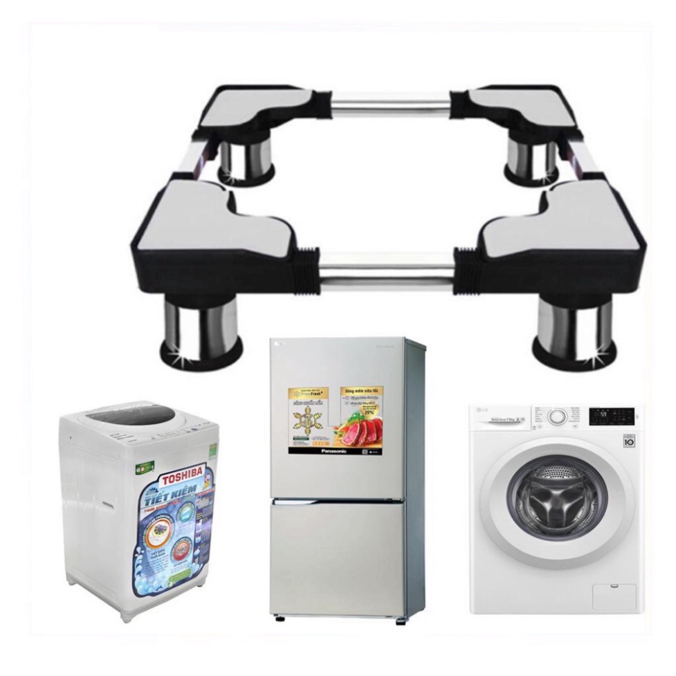 Kệ Máy Giặt Tủ Lạnh Inox , Chân Kê Máy Giặt Tủ Lạnh Đa Năng Tùy Chỉnh Kích Cỡ