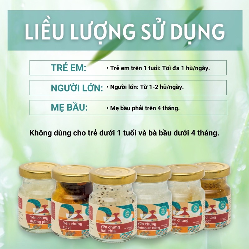 [Quà Tặng] Yến Thị- Gói mix vị -set quà tặng 10 hũ-chưng sẵn 70ml-30% yến