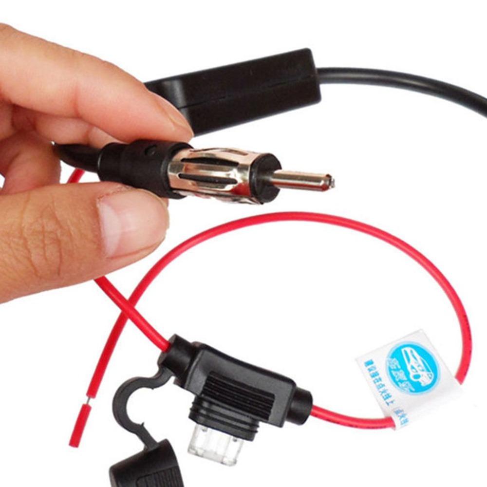 MYRONGVN Ăng Ten Khuếch Đại Sóng FM &amp; AM Vô Hình Chống Ồn Đa Năng Cho Xe Hơi