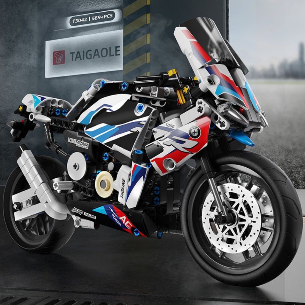 Bộ Đồ Chơi Lắp Ráp Xe Mô Tô bmw 1000rr 589 / t3042
