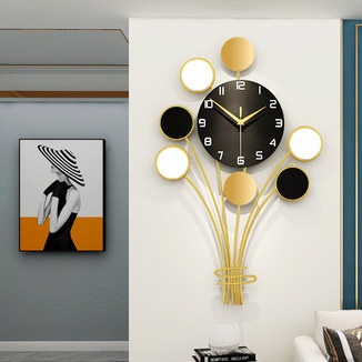 Đồng hồ treo tường BÓNG BAY Kích thước 64x40cm - DHTT-795- Đồng hồ trang trí phòng khách Mii-Decor