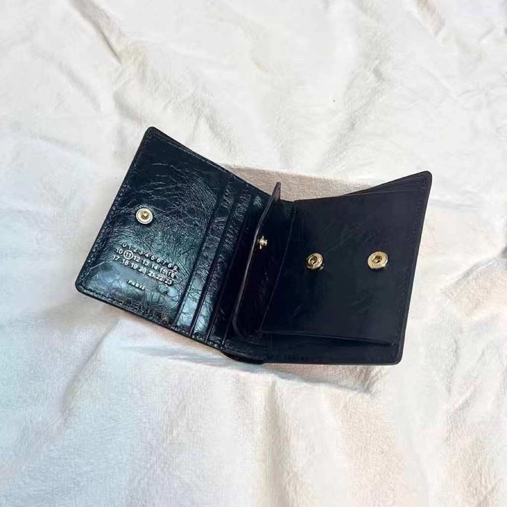 Ví Đựng Thẻ Bằng Da Bò Cao Cấp Phong Cách Margiela 21ss