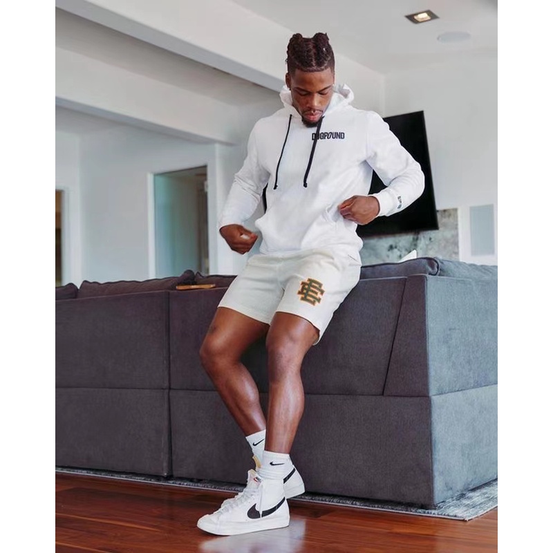 Eric Emanuel EE Quần Short Thể Thao Phối Lưới Thoáng Khí Phong Cách NEW YORK CITY SKYLINE 2023 Cho Nam