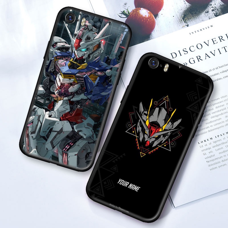Ốp Điện Thoại Mềm Họa Tiết Gundam Cho iPhone 5 5s SE 6 6s