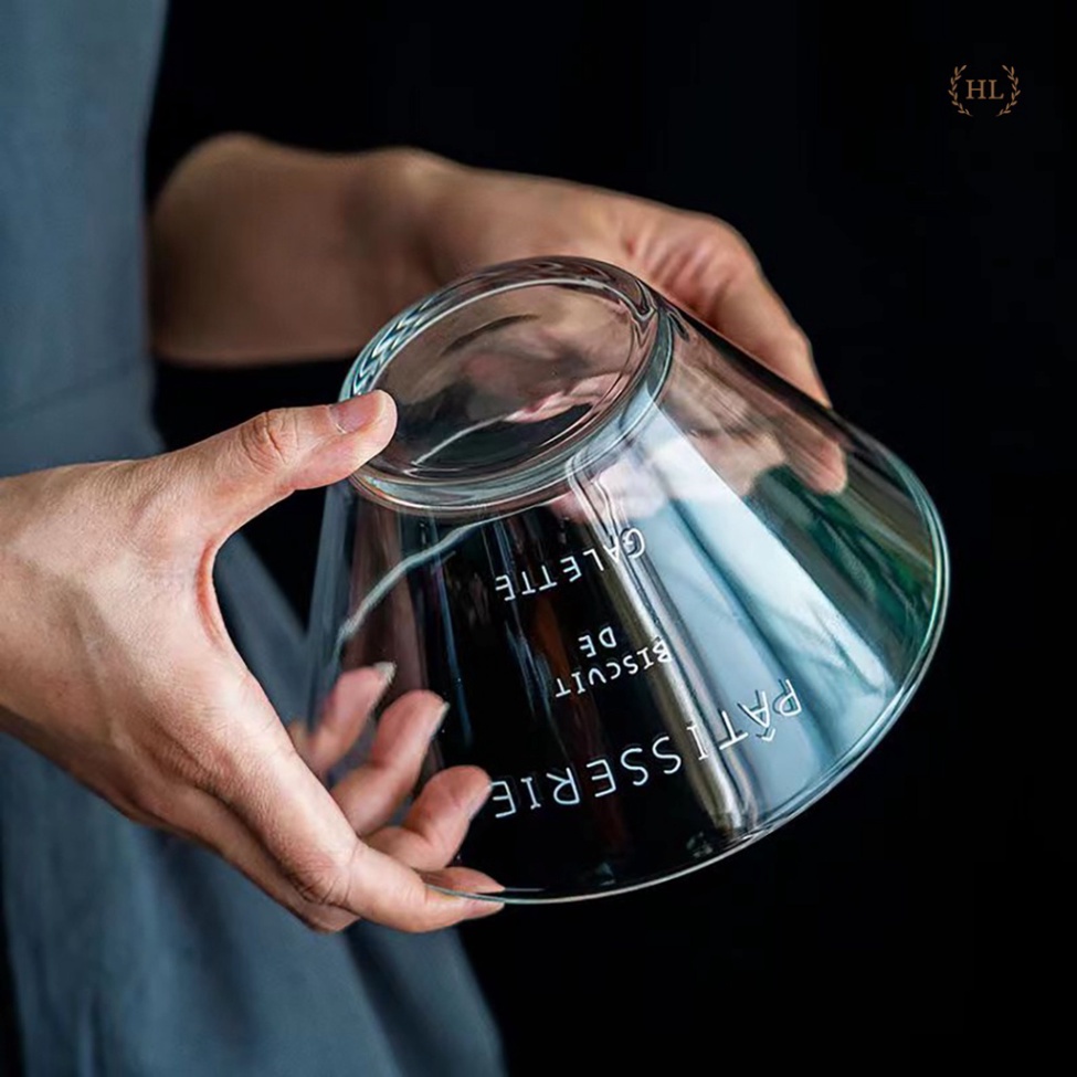 BÁT - TÔ chất liệu thủy tinh DÁNG LOE PÂTISSERIE | Tô chất thủy tinh Decor chuyên dùng đựng Salat - Món Trộn - Đồ Tráng