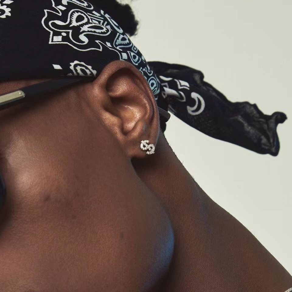 Bông Tai Mạ Bạc 925 Hình Đô La Phong Cách Âu Mỹ hip hop Thời Trang Cho Nam Và Nữ