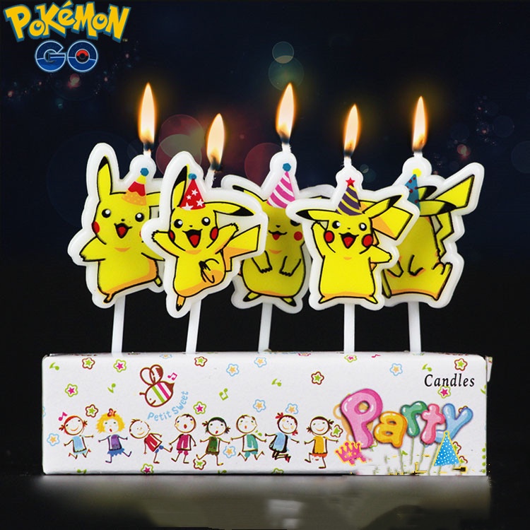 Bộ 6 Mô Hình Nhân Vật Pokemon Bằng Pvc Dễ Thương Dùng Trang Trí Bánh Kem