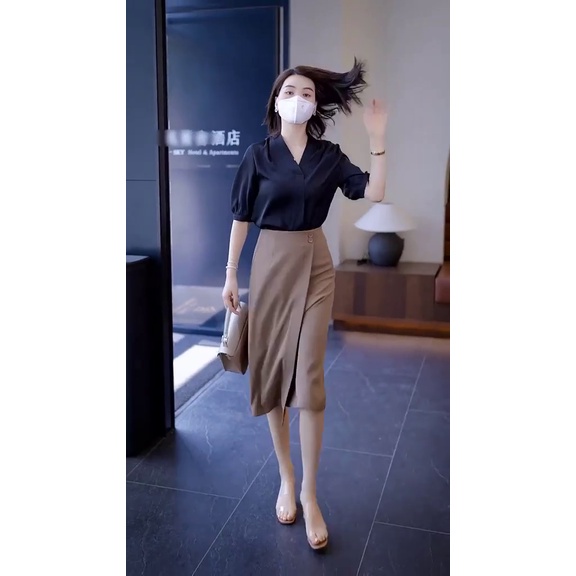 Áo sơ mi lụa tay lỡ siêu xinh | A29