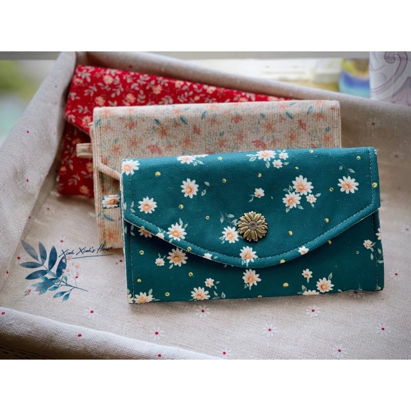 Ví vải cầm tay nắp bì thư DORIS phong cách Retro P.2 (100% handmade)