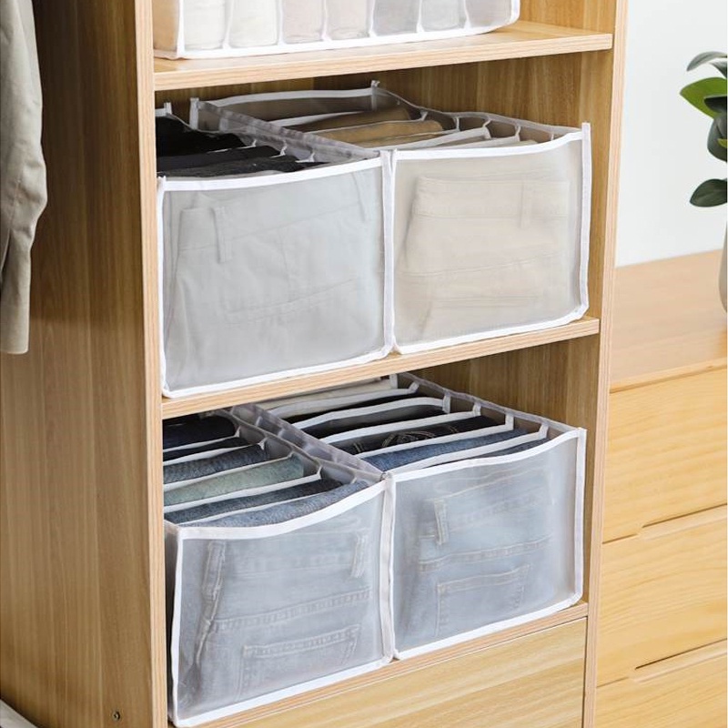 Hộp đựng quần áo bằng vải không dệt, dày trong suốt gấp gọn thông minh