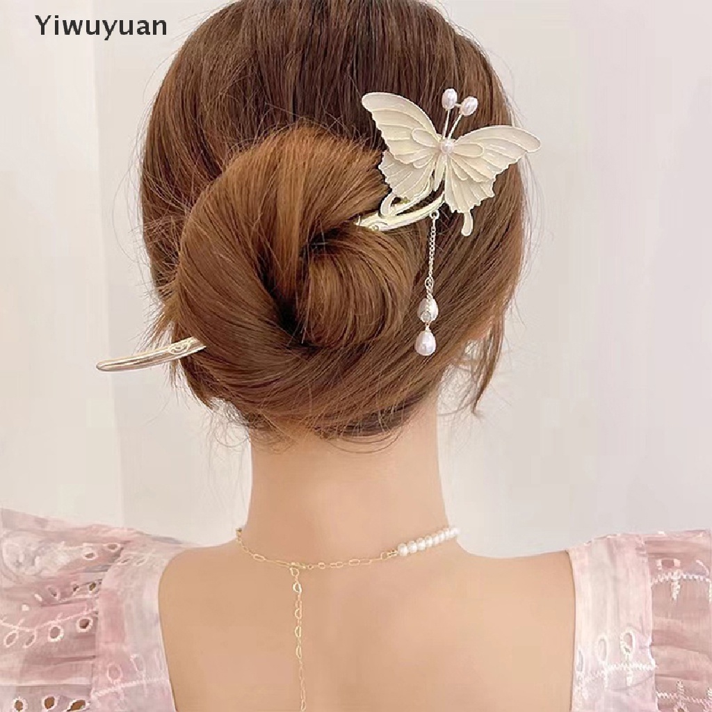 &lt; Yiwuyuan &gt; Kẹp Tóc Tua Rua Hình Bướm Cá Tính Chất Lượng Cao Thanh Lịch Bước Vào Mùa Thu Và Mùa Đông Đang Giảm Giá