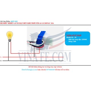 Công Tắc Cảm Biến Ánh Sáng VF1