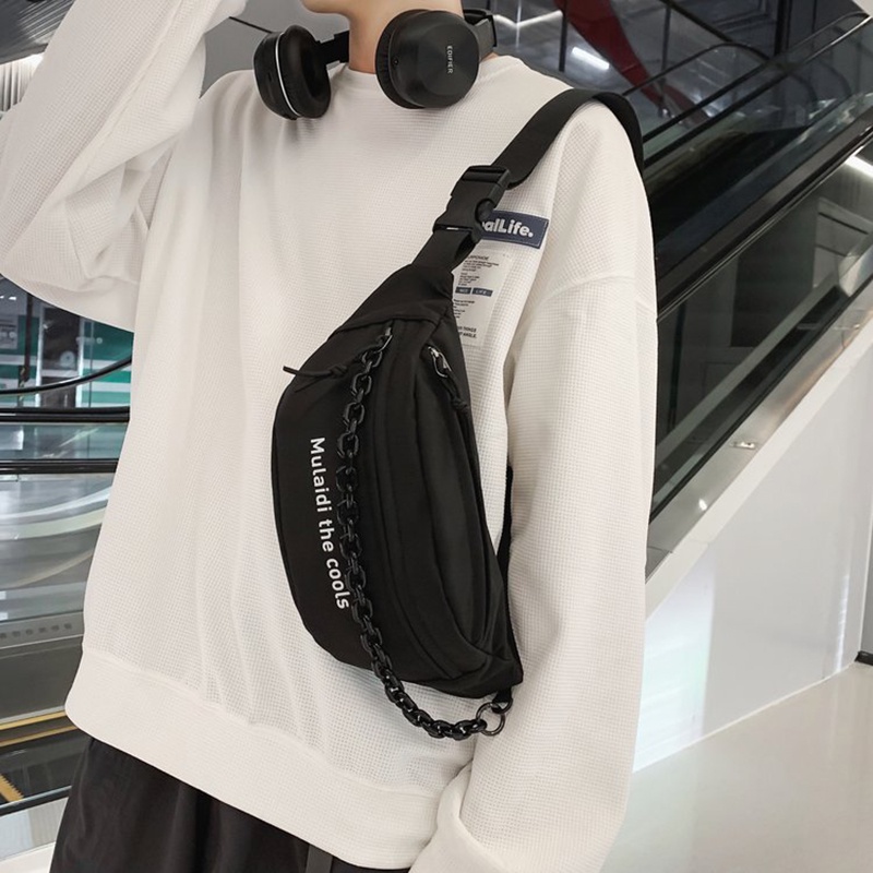 Túi đeo vai IELGY chất vải canvas cao cấp thiết kế đơn giản dễ phối đồ cho nữ