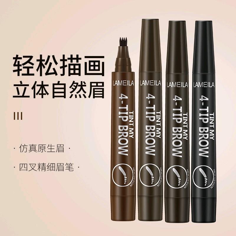 kẻ lông mày sợi phẩy về 2 màu đen và nâu