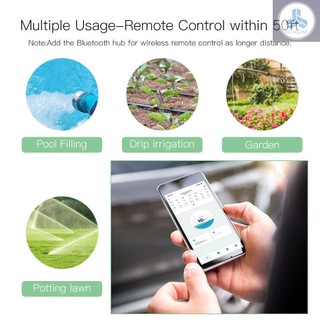 Intelligent Tuya APP BT Water Timer Rain Delay Programmable Irrigation Timer with Automatic and Manual Watering Hub Required Compatible with  B130