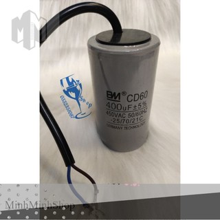 Tụ bm cbb60 400uf loại tốt dùng cho máy bơm - mô tơ