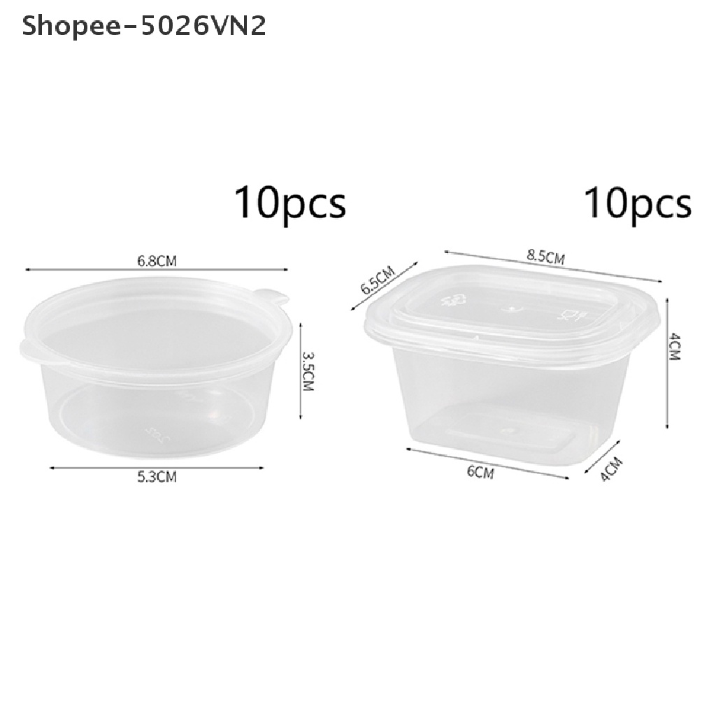 Set 10 Hộp Đựng Gia Vị Mini Tiện Dụng Mang Theo Du Lịch Dã Ngoại